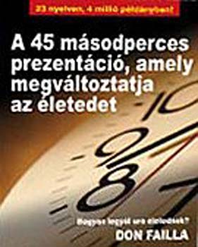 A 45 m�sodperces prezent�ci�, amely megv�ltoztatja az �letedet