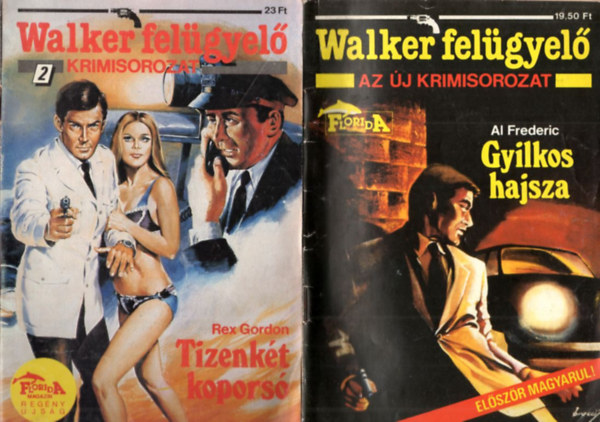 5 db Walker felgyel: Gyilkos hajsza + Tizenkt kopors + A gyilkos lady + Gyilkossg osztlyon fell + Gyilkossg a farmon