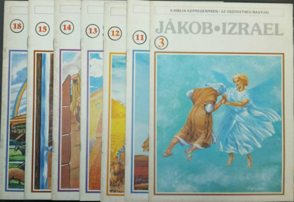 7 db Isten npnek trtnete - A biblia kpregnyben : 3. Jkob-Izrael, 11. Dvid, 12. Dvid, 13. Salamon, 14. Illls, 15. Izajs, 18. Az ember s a bn