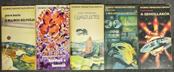 (5db) Kozmosz Fantasztikus Knyvek knyvcsomag: A majmok bolygja / Replnek a Vanessk / jjszlets / A boldogsgcsinl / A sehollakk