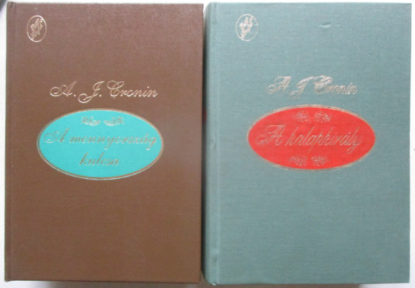 2 db A. J. Cronin k�tet: A kalapkir�ly + A mennyorsz�g kulcsa