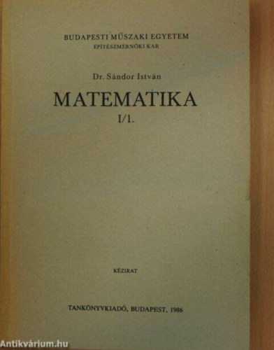 Matematika I/1