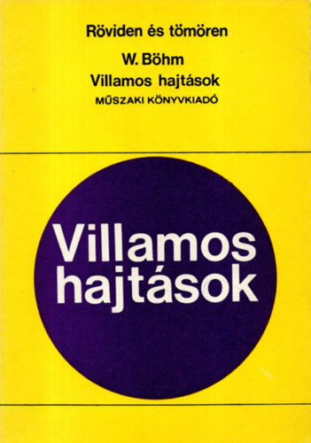 W. Bhm - Villamos hajtsok