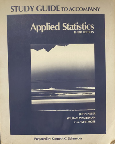 Study guide to accompany applied statistics