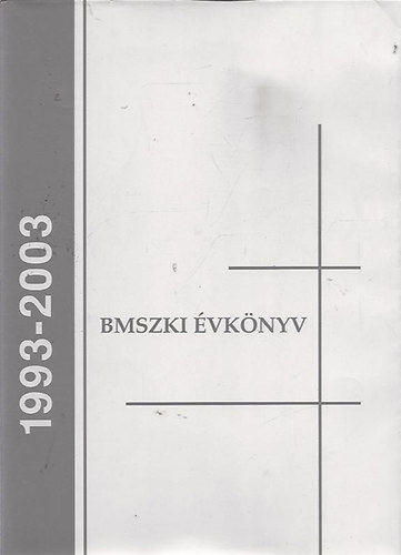 BMSZKI �vk�nyv Cd mell�klettel - 1993-2003