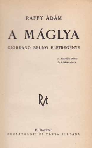 A mglya (Giordano Bruno letregnye)