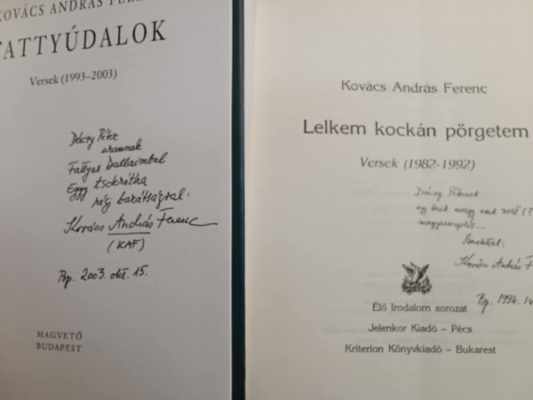 Kov�cs Andr�s P�ter k�nyvcsomag