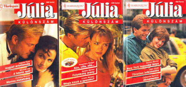 3 db Jlia klnszm: Angyali rtatlansg, New York legszebb lnya, Ks, villa, oll (1998/3. klnszm, 1997/1. klnszm, 1998/2. klnszm)