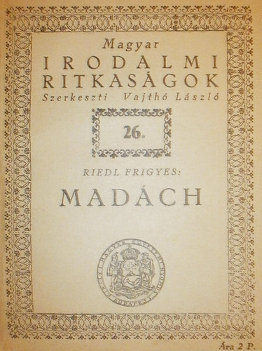 Madch (Magyar irodalmi ritkasgok)