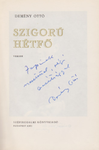 Szigor� h�tf�
