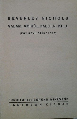 Valami amirl dalolni kell