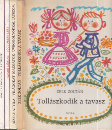 4 db. klasszikus gyerekknyv (Tollszkodik a tavasz + Vilgokat igazgatok: veggolykkal jtszom + Lci ris lesz + llatmesk)