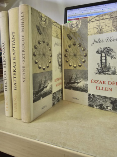 4db Verne reg�ny: Hector Servadac + Hatteras kapit�ny+ Sztrogof Mih�ly+ �szak d�l ellen