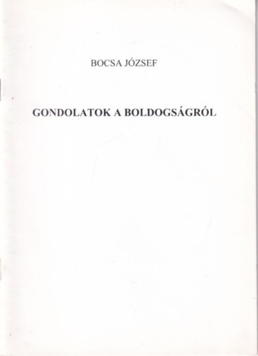 Gondolatok a boldogsgrl