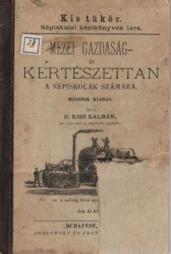 Mezei gazdasg- s kertszettan a npiskolk szmra