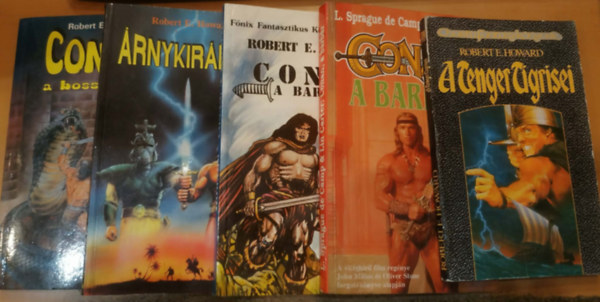5 db Fantasy: A tenger tigrisei; Conan, a barb�r (filmreg�ny); Conan, a barb�r; �rnykir�lyok; Conan, a bossz��ll�