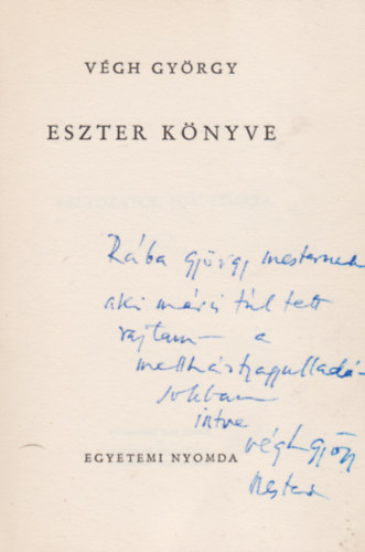 Eszter k�nyve (V�gh)