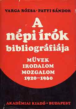 A npi rk bibliogrfija (1920-1960)