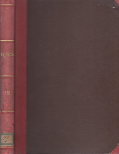 T�j�koz� - Kath. egyh�zi foly�irat - 1881-ki �vfolyam