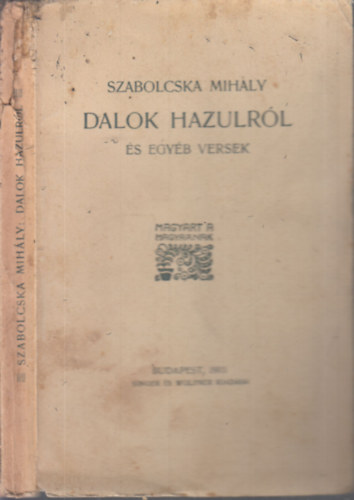 Dalok hazulrl s egyb versek