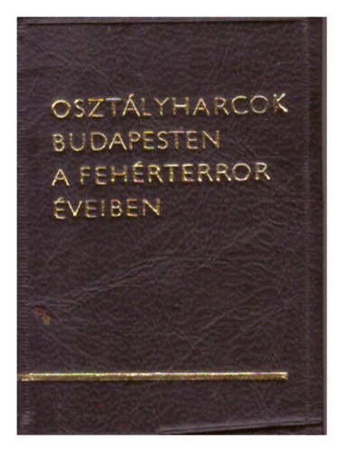 Oszt�lyharcok Budapesten a feh�rterror �veiben (minik�nyv)
