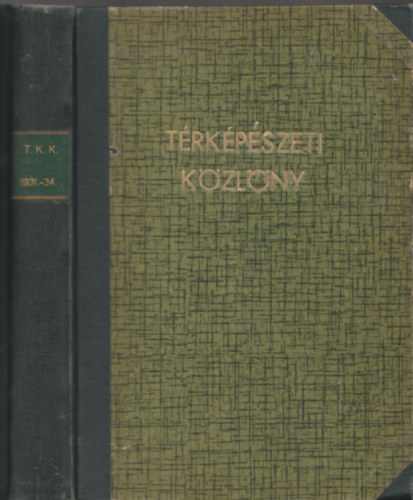 A Magyar Fotogrammetriai Trsasg vknyve 1931-1934. (I-IV. vfolyam, egybektve)