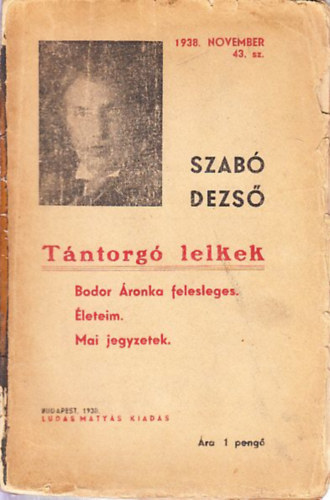 Tntorg lelkek (Bodor ronka felesleges, leteim, Mai jegyzetek)- Ludas Mtys fzetek 43.