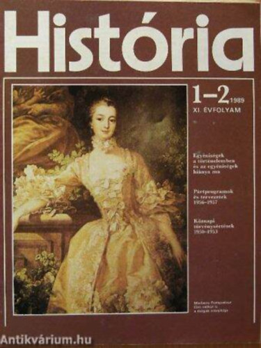 Hist�ria XI. �vf. 1-2. (1989/1-2)