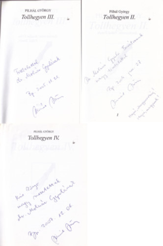 4 db Pilhl Gyrgy: Tollhegyen I-IV