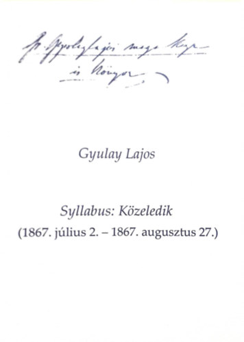 Syllabus: Kzeledik