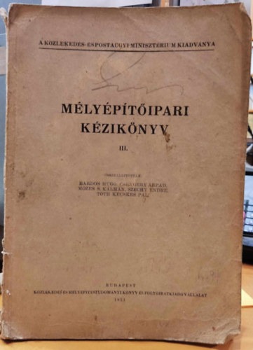 M�ly�p�t�ipari k�zik�nyv III.