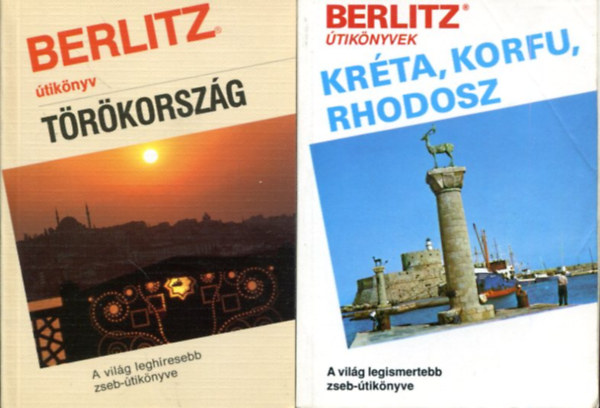 2 db Berlitz �tik�nyv (Kr�ta, Korfu, Rhodosz - T�r�korsz�g)