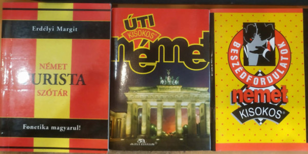 Balázs István, Erdélyi Margit Maros Judit - 3 db Úti kisokos német + Beszédfordulatok német kisokos + Német turista szótár