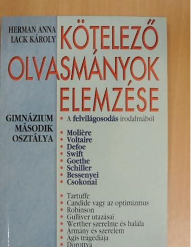 K�telez� olvasm�nyok elemz�se a felvil�gosod�s irodalm�b�l
