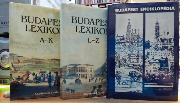 Budapest enciklopdia + Budapest lexikon A-K + Budapest lexikon L-Z (3 ktet)