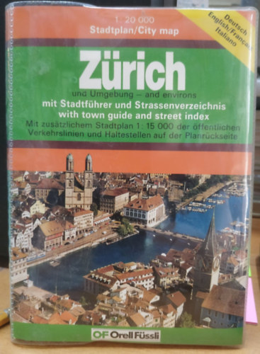 Orell Fssli Verlag - Zrich Stadtplan / City map 1 : 20.000
