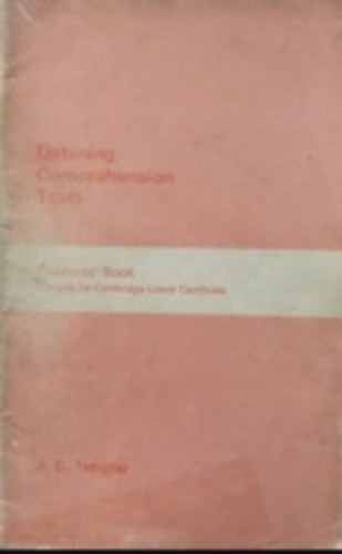 Listening Comprehension Tests: Students' Book