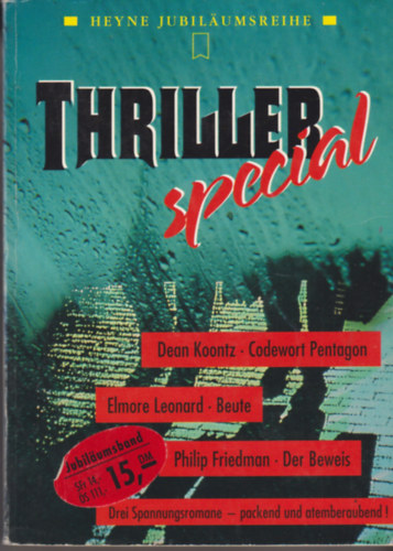 Thriller special - drei Spannungsromane