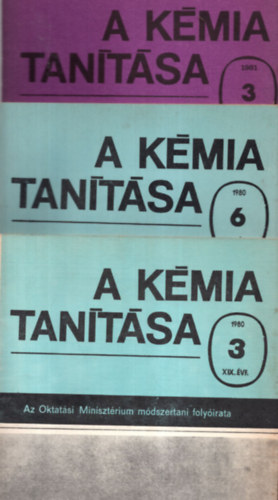 A kmia tantsa 1-13. szm ( egytt , lapszmonknt ) 1980/3., 1980/6., 1981/3., 1982/3-6., 1983/1-6. szmok