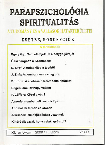 Parapszicholgia-Spiritualits 2009/1.