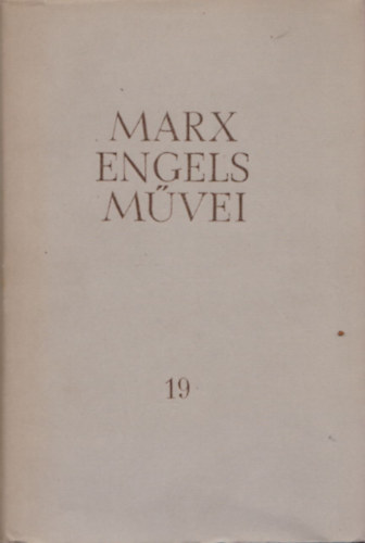 Karl Marx �s Friedrich Engels m�vei 19. 1875-1883