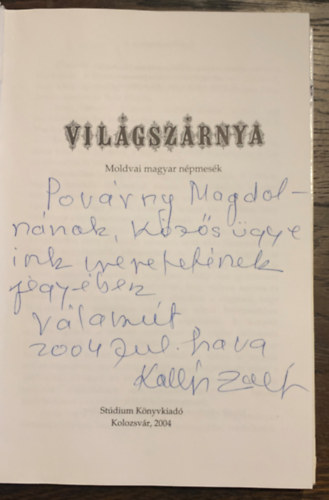 Vilgszrnya - moldvai magyar npmesk