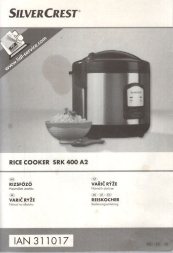 Rizsfz - SilverCrest hasznlati utasts