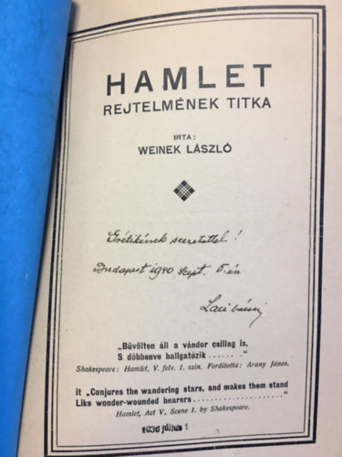 Hamlet rejtelmnek titka