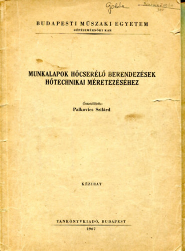 3 db M�szaki egyetem (g�p�szm�rn�ki kar) jegyzet