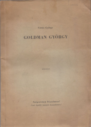 Goldman Gyrgy - kzirat