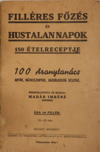 Fill�res f�z�s �s hustalan napok 150 �telreceptje