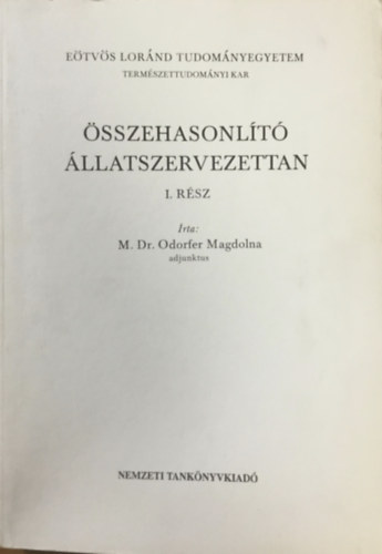 sszehasonlt llatszervezettan I.