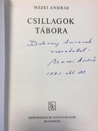 Csillagok t�bora (dedik�lt)