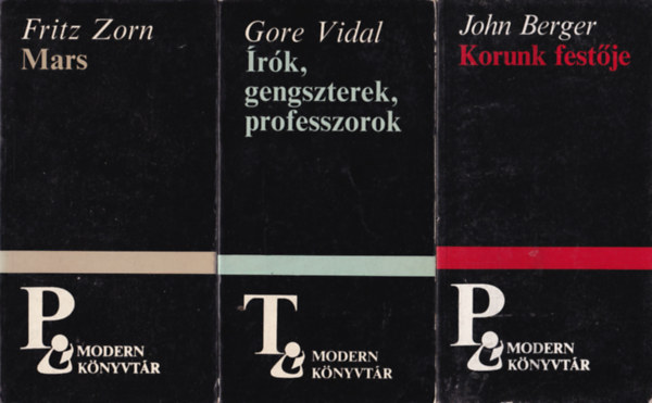 10 db Modern Knyvtr knyv: Vissza a fegyverekhez I-II., Kt rdg kztt, Egy lpssel az risten eltt, Kilenc s kilenced, A sahinsah, Komdisok, Szmztt fehr szarvas, Mars rk, gengszterek, professzorok, Korunk festje